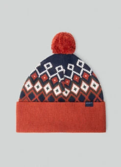Hackett London FAIR ISLE DESIGN BEANIE