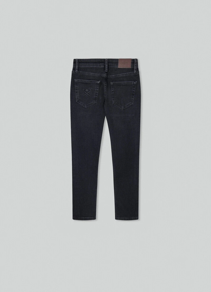 Hackett London BLACK DENIM SLIM FIT JEANS - Image 2