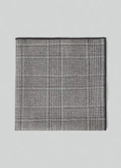 Hackett London WINDOWPANE CHECK COTTON HANDKERCHIEF