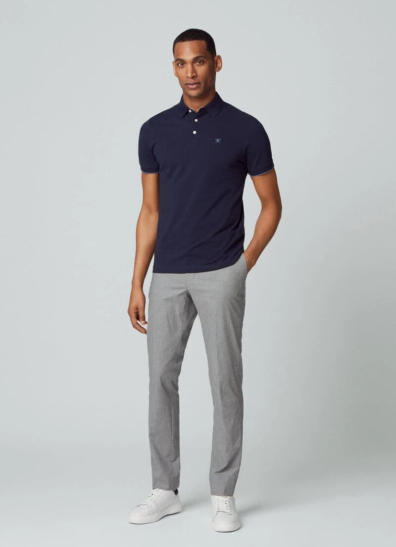 Hackett London SLIM FIT HOUNDSTOOTH CHINOS