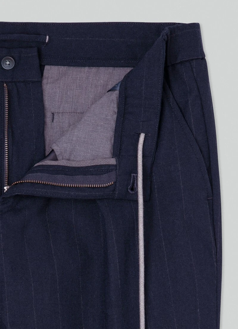 Hackett London RELAXED FIT PINSTRIPE TROUSERS - Image 8