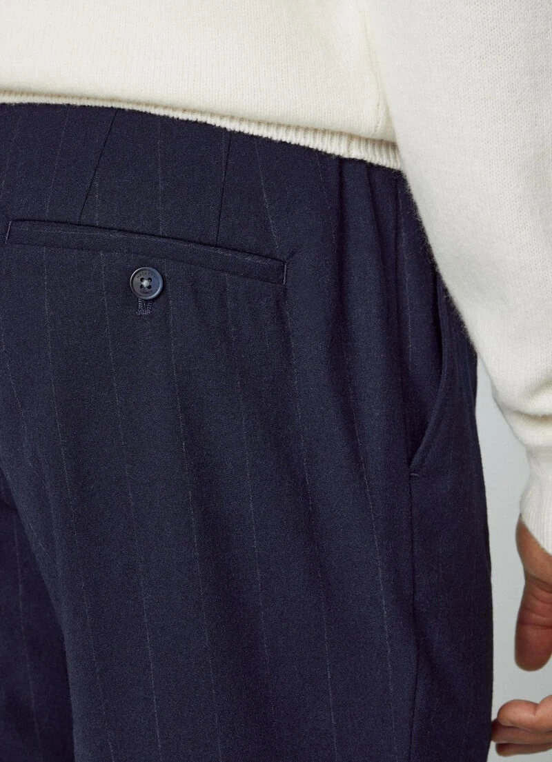 Hackett London RELAXED FIT PINSTRIPE TROUSERS - Image 5