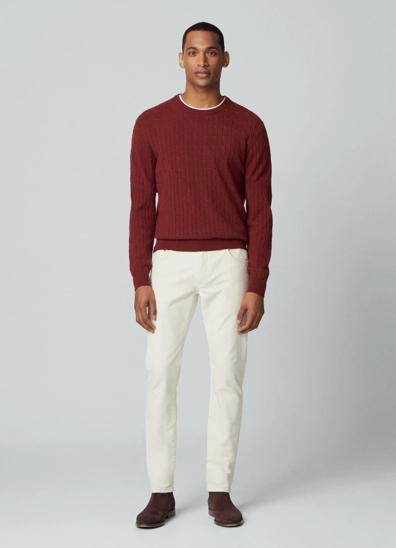 Hackett London SLIM FIT ECRU WASH JEANS