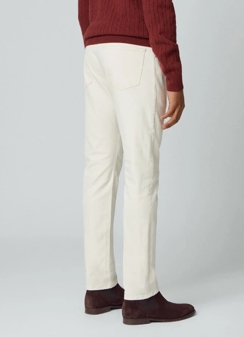 Hackett London SLIM FIT ECRU WASH JEANS - Image 4