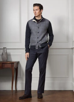 Hackett London SLIM FIT FLANNEL TROUSERS