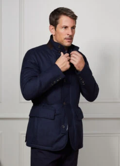 Hackett London WOOL AND CASHMERE COAT
