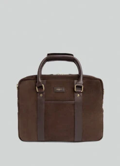 Hackett London SUEDE LAPTOP BAG