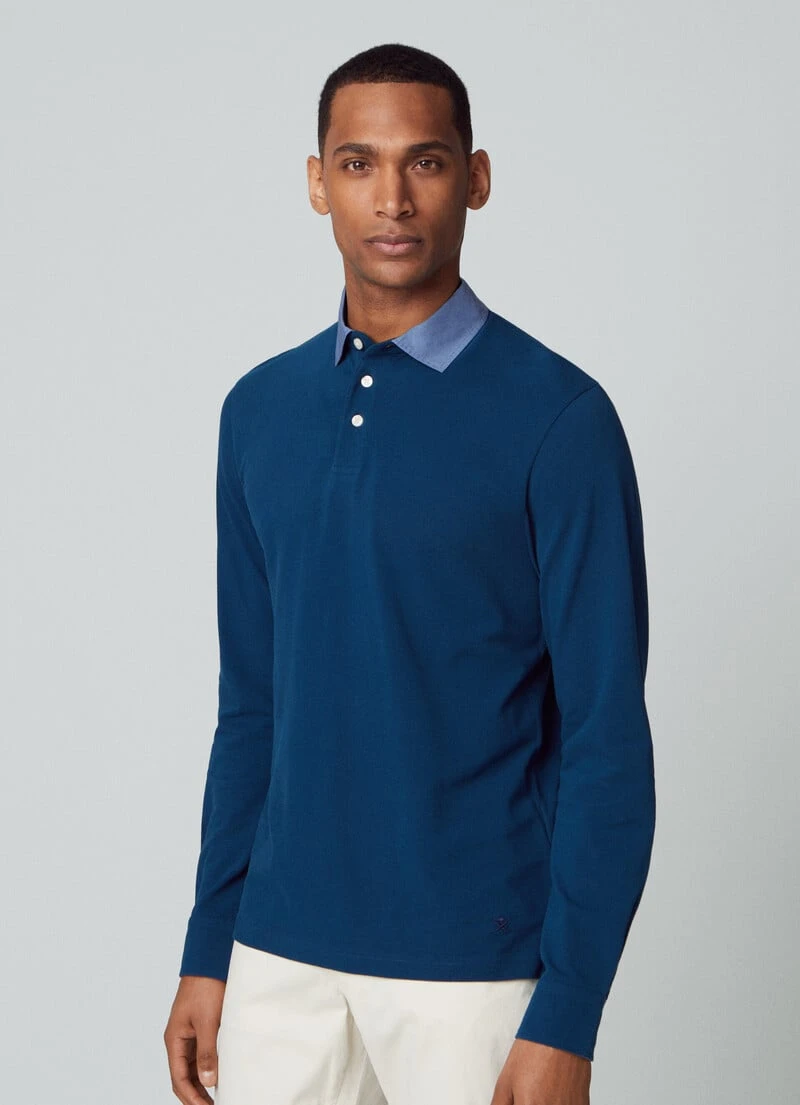 Hackett London SLIM FIT LONG SLEEVE POLO - Image 2