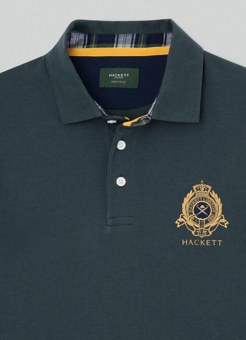 Hackett London HERITAGE CLASSIC FIT RUGBY LONG SLEEVE POLO - Image 7