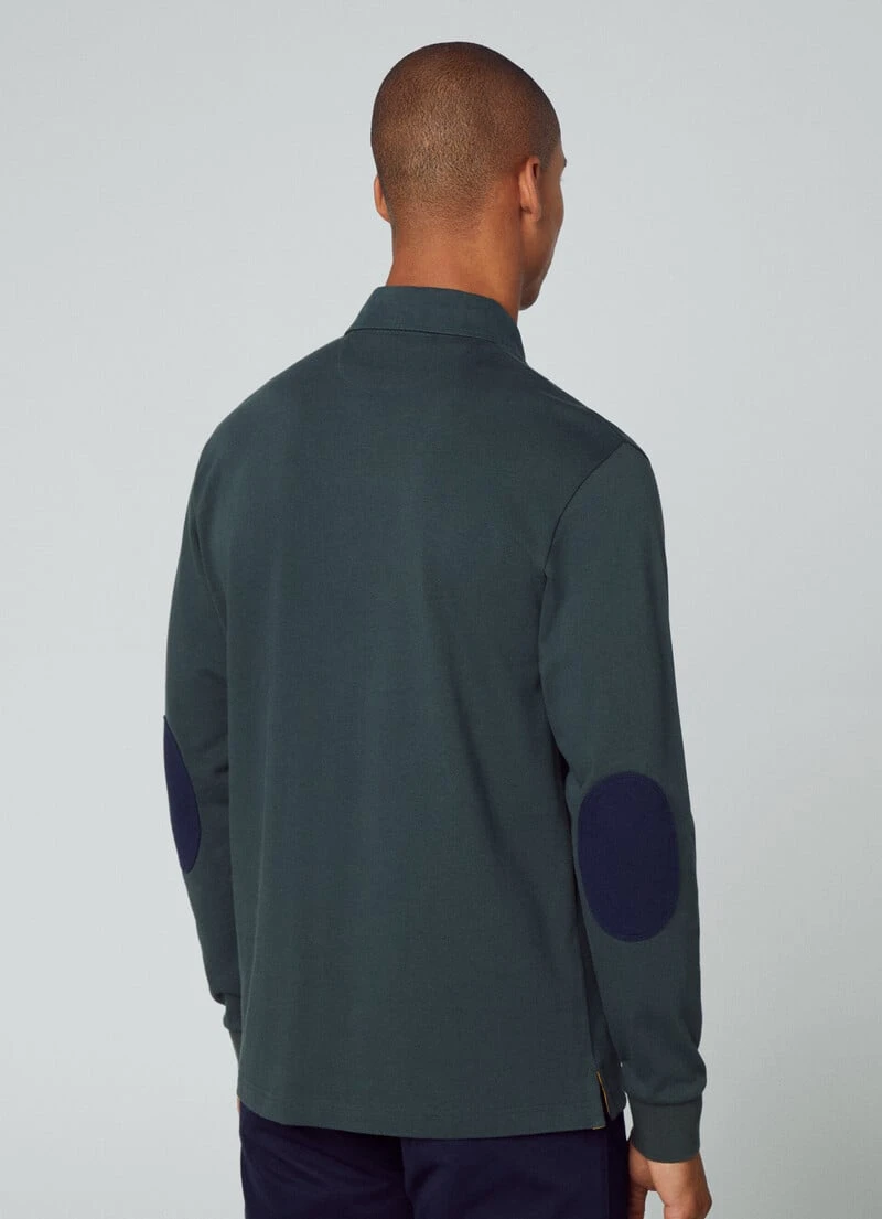 Hackett London HERITAGE CLASSIC FIT RUGBY LONG SLEEVE POLO - Image 3