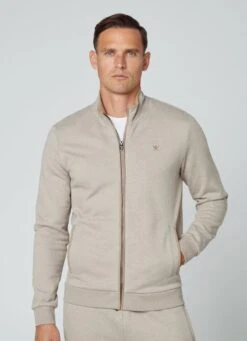 Hackett London FULL-ZIP JACQUARD JUMPER