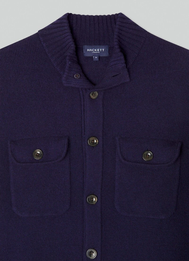 Hackett London WOOL AND CASHMERE CARDIGAN - Image 9