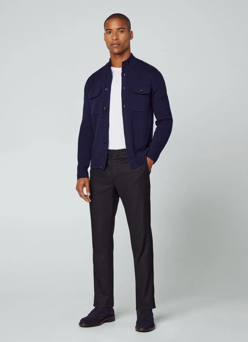 Hackett London WOOL AND CASHMERE CARDIGAN - Image 6