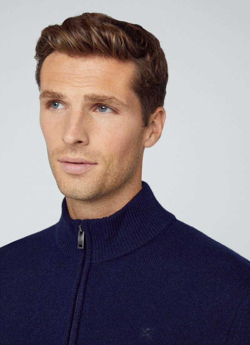 Hackett London FULL ZIP WOOL CARDIGAN - Image 2