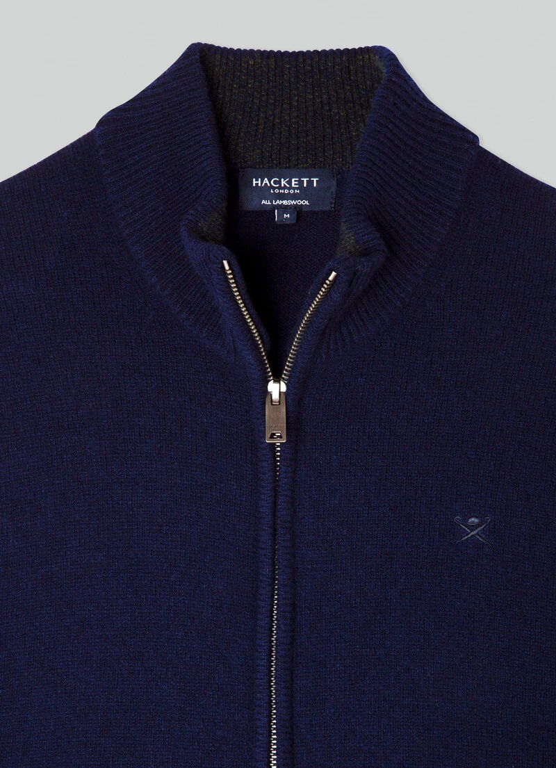 Hackett London FULL ZIP WOOL CARDIGAN - Image 9