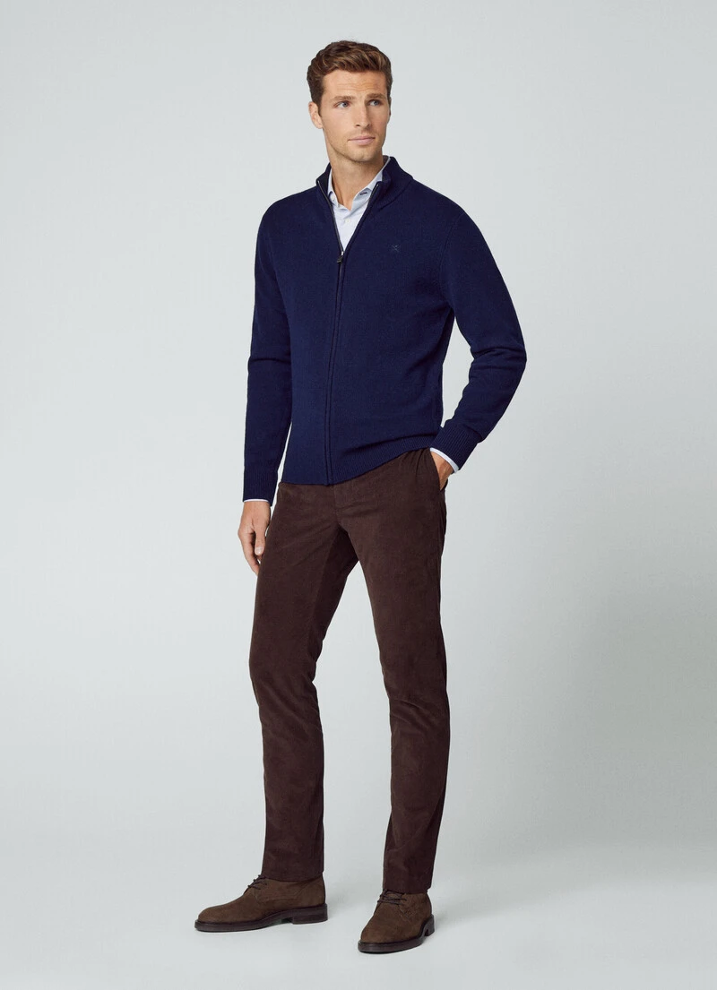 Hackett London FULL ZIP WOOL CARDIGAN - Image 6