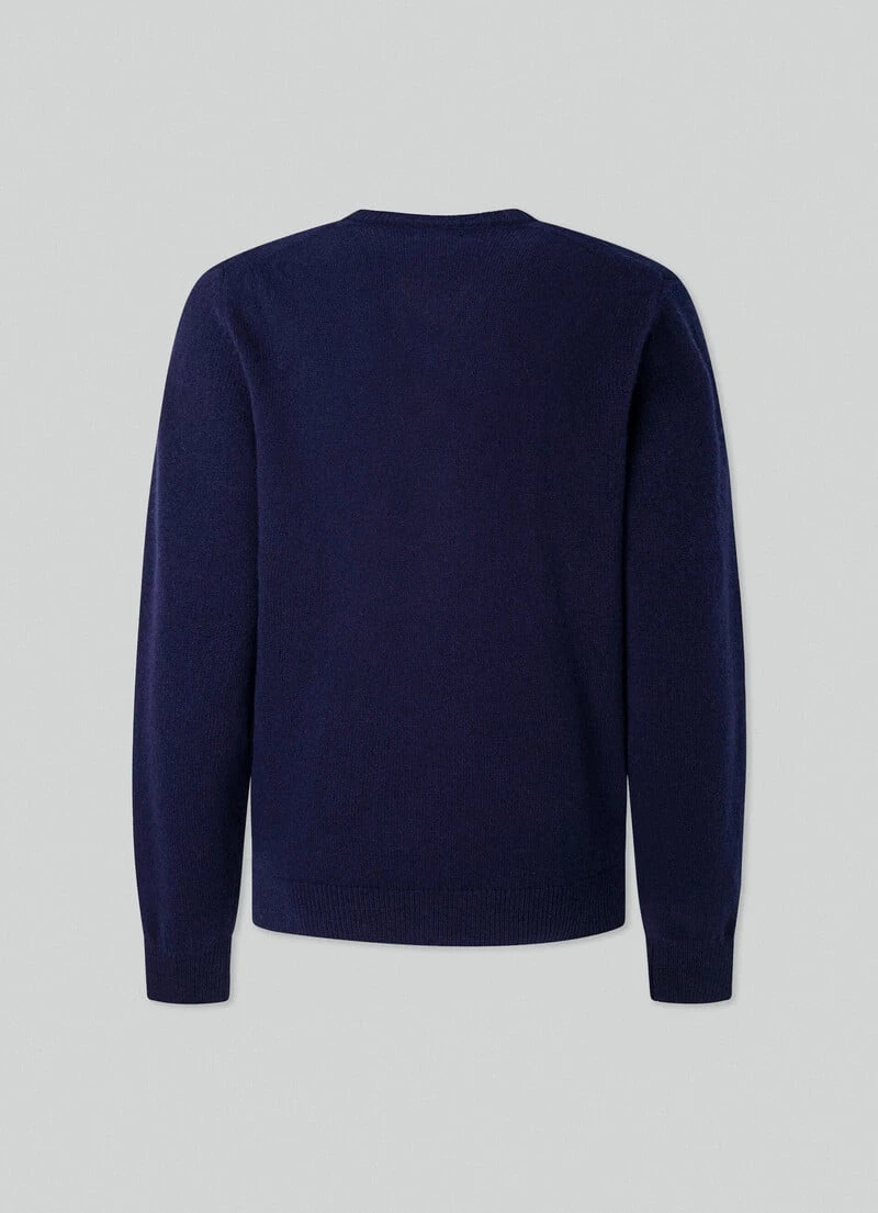 Hackett London V-NECK WOOL JUMPER - Image 6