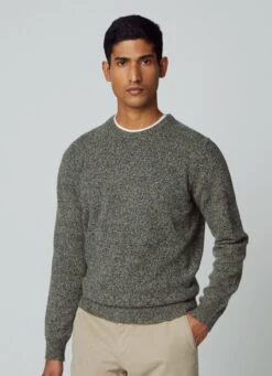 Hackett London MARBLED WOOL JUMPER