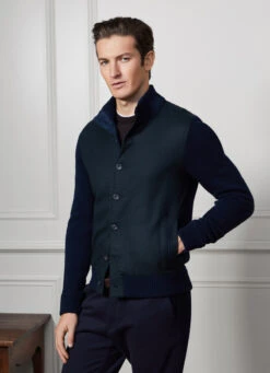 Hackett London KNIT HYBRID JACKET