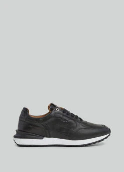 Hackett London COMBINED LEATHER TRAINERS