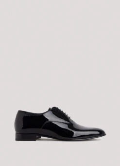 Hackett London PATENT LEATHER OXFORD SHOES